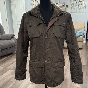 Kids Military Field Jacket with Sherpa Collar